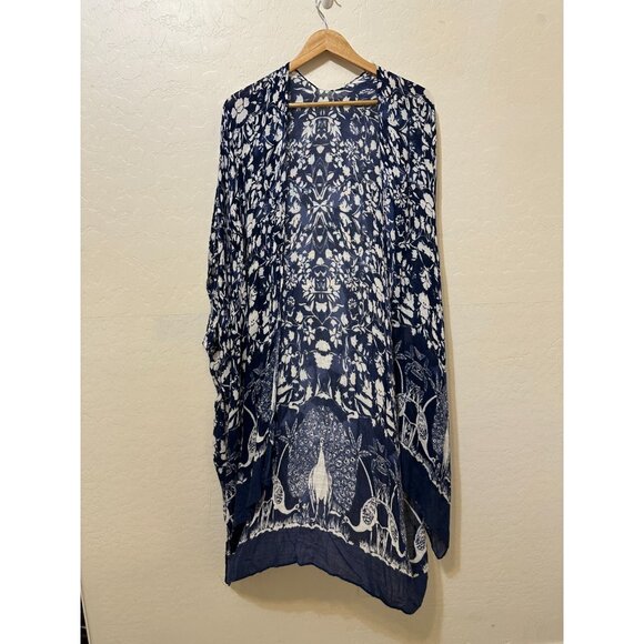 Ruggine Womans Kimono OS Boho Western Festival Hippie Travel Vacay Beachy Pool - Picture 1 of 13